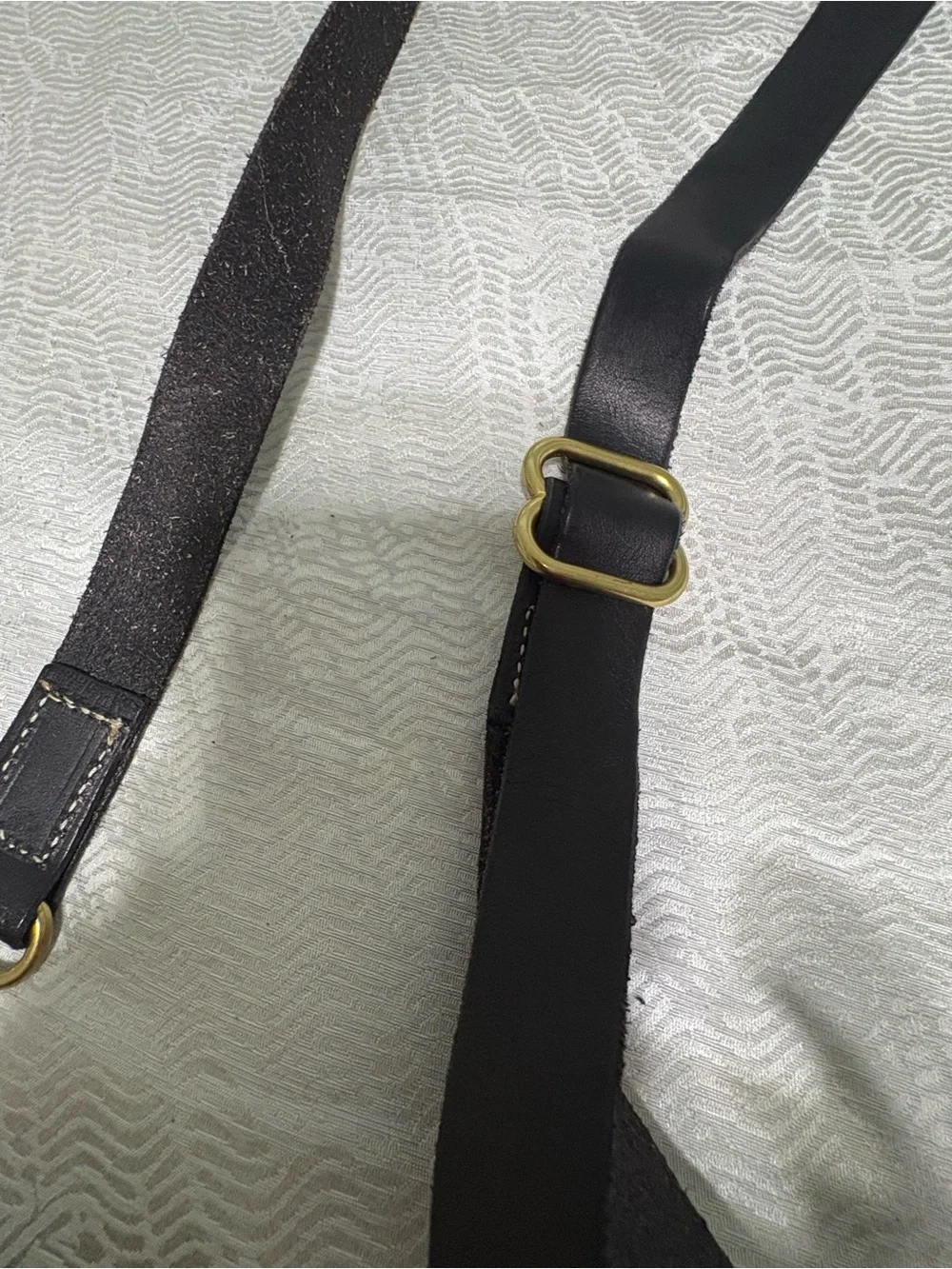 Happy Hollow Farm Made in Tennessee Black Leather Crossbody Bag